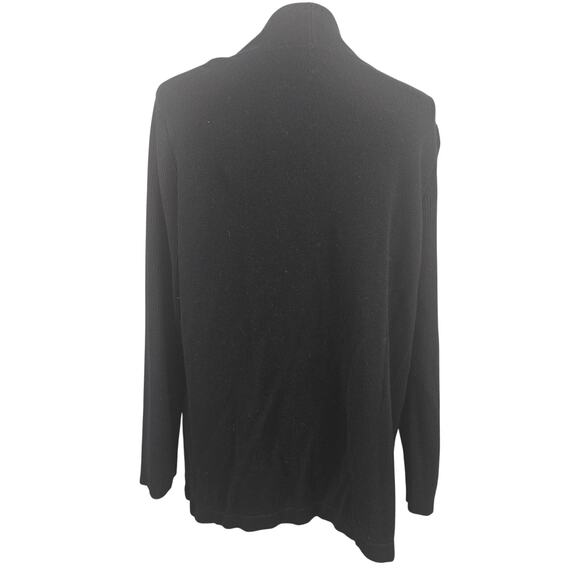 Coldwater Creek Open Front Cardigan Black Size XL 18 - Picture 3 of 7